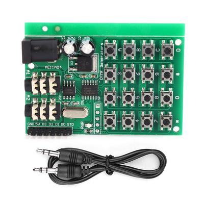 AE11A04 Modulo generatore audio DTMF Scheda trasmettitore doppia codifica vocale 5~24 V CC