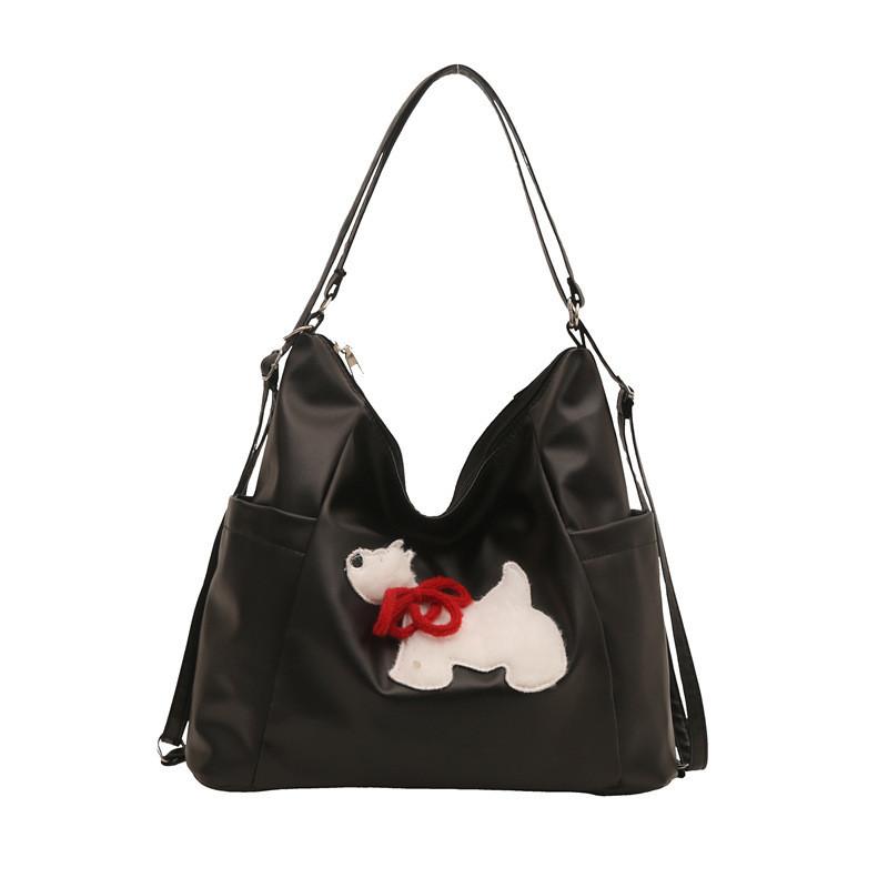 Stylish Large Capacity Fashionable Tote Bag For Daily Use With Cute Dog Cartoon Design