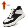 Autumn black and white panda men's shoes white shoes trend invisible inner height increase versatile shoes men's sports and leisure shoes