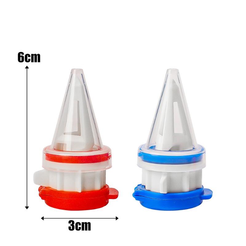 6/2pcs Milk Sealing Lid Extended Box Drinks Diverter Anti-Spray Milk Nozzle Deflector Extension Mouth Spouts Kitchen Gadget Sets