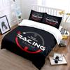 Racing Team Champion Set Bedding Duvet Cover Set Duvet Cover Pillowcases  (1*Duvet Cover 2*Pillowcases, Without Duvet Insert)