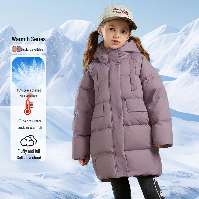 Fuluomi Girls  Winter Fleece Lined Down Jacket 120