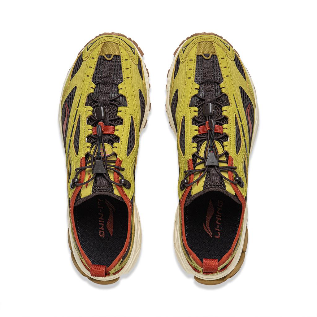 Li Ning Fuyou 2.0 Trail V3 Pohodlné Tlumící Odolné Nízké Ležérní Běžecké Boty Pánské tenisky Zelená Černá ARXW021-4