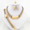 European-American Two-Tone Fashion Bridal Jewelry Set