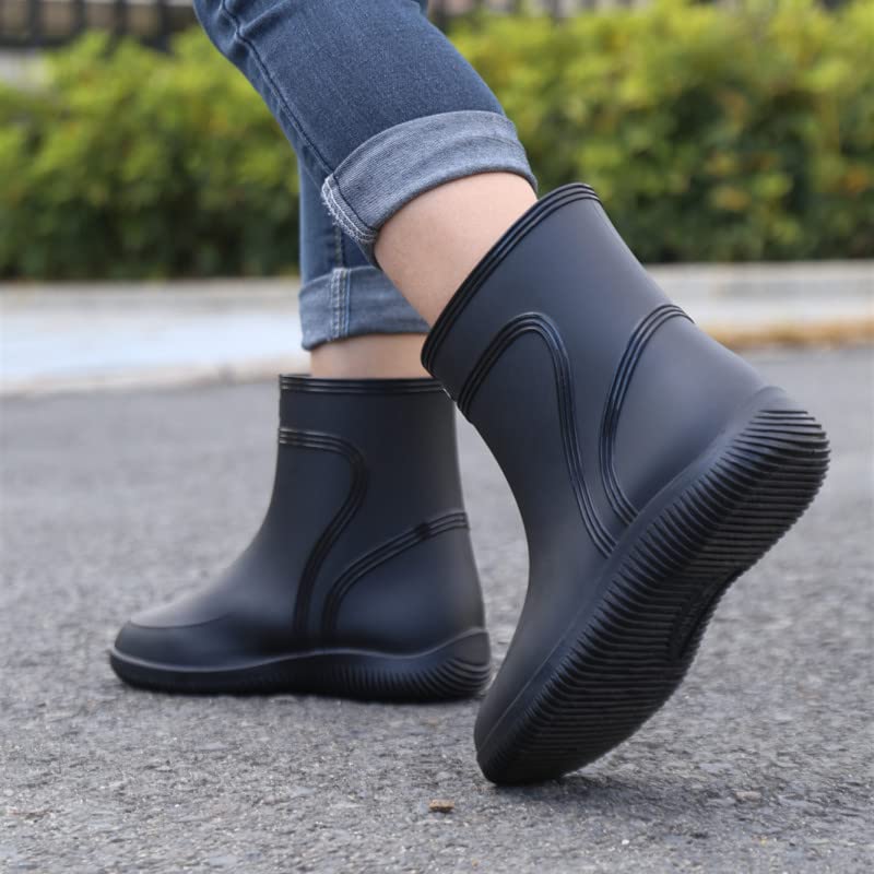 Rain Sizes Waterproof Rain Suitable for Rainy Easy To Walk School Sizes [FleurUneffe] Shoes, 28, 27.5, 27, 26.5, 24, 23.5cm, Men's & Women's, Boots,