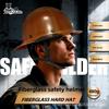 Fiberglass Helmet, Building Construction, Outdoor Work Protection, Sun Protection, Sunshade, Impact Resistance