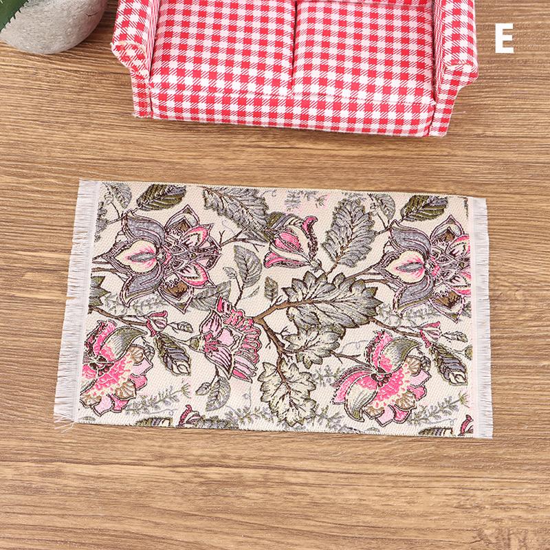 

1шт 1:12 Миниатюрный кукольный домик, напольный коврик, напольный коврик, игрушка для домашнего декора as the picture