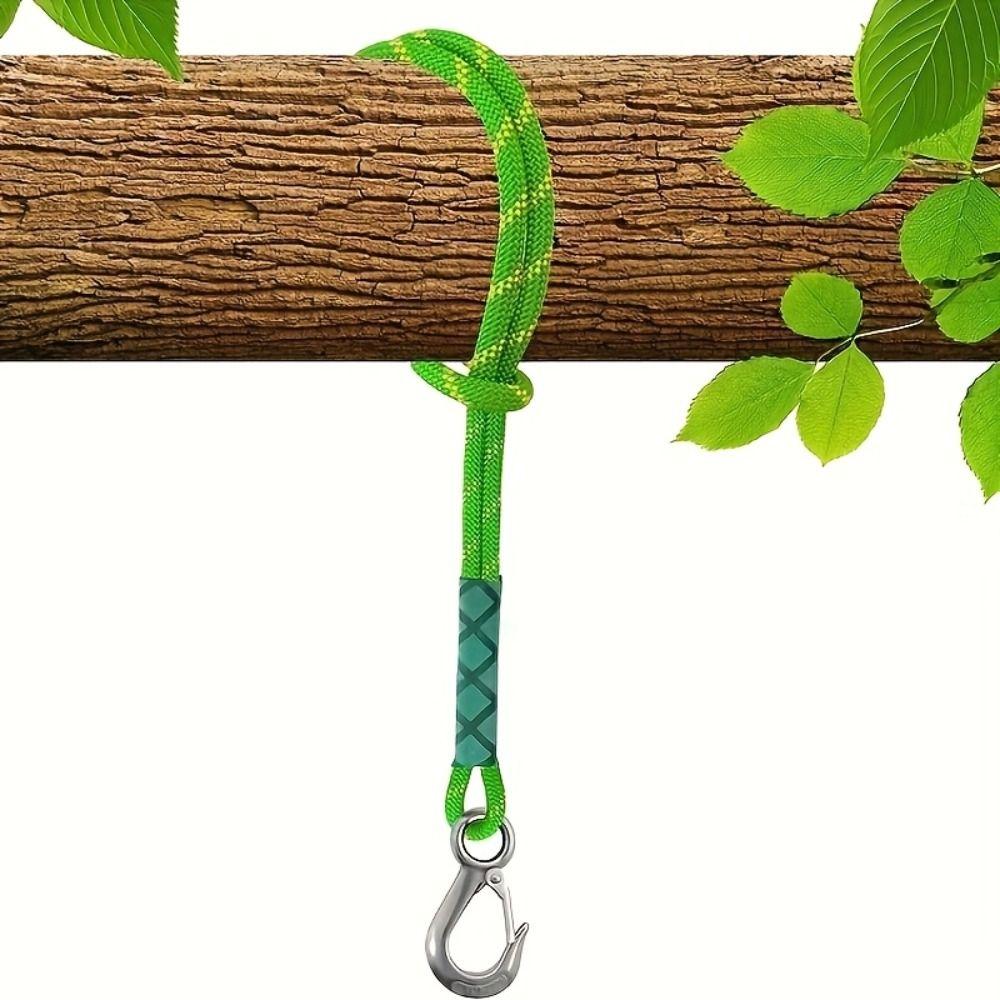 High Quality 0.6M Heavy Duty Nylon Sling Metal Hook Sturdy Hammock Suspension Rope Connecting Tie Rope Patio Chairs