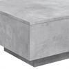 Coffee Table Concrete Gray 55 x 55 x 31 cm Engineered Wood