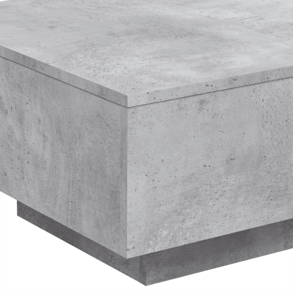 Coffee Table Concrete Gray 55 x 55 x 31 cm Engineered Wood