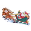 LED Christmas Light Sled Santa Claus Pattern Window Hanging Lamp Battery Powered with Suction Cup