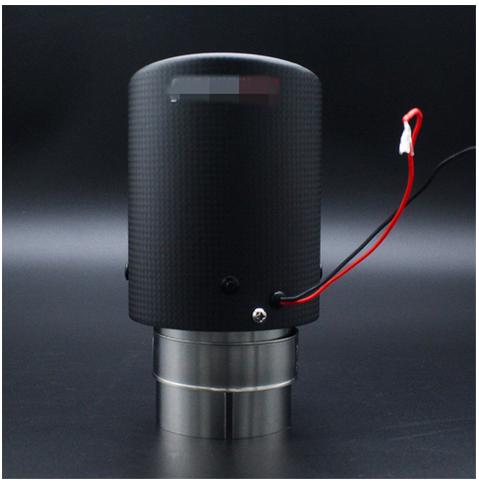 

Carbon fiber tail throat 63/89 with light crimping-red light