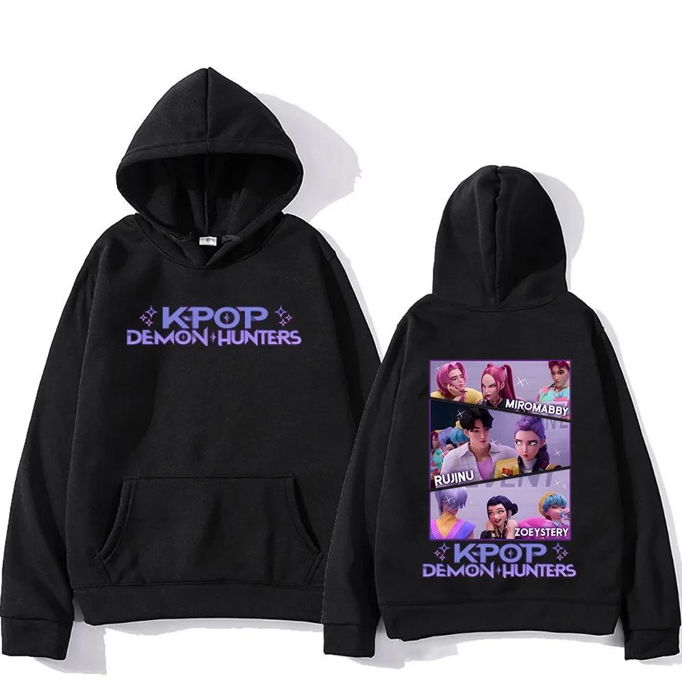 Kpop Dämonenjäger Saja Boys Film Zip-Up Hoodie Herren Damen Mode Pullover Lange Ärmel Locker Lässig Harajuku Reißverschluss Sweatshirt