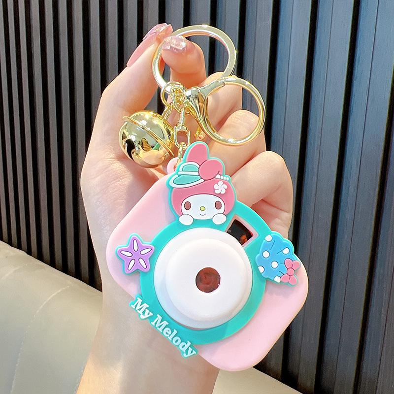 Luminous Cartoon Projector Camera Keychain - Small Gift & Bag Pendant