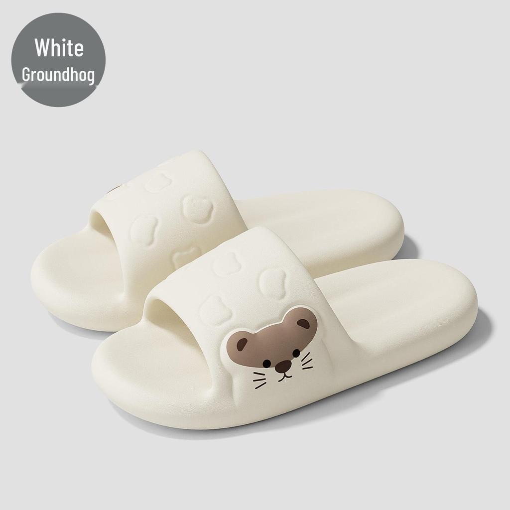 Kapcie EVA z miękką podeszwą: Wygodne, antypoślizgowe, na grubej podeszwie kapcie łazienkowe dla mężczyzn i kobiet, idealne na lato.