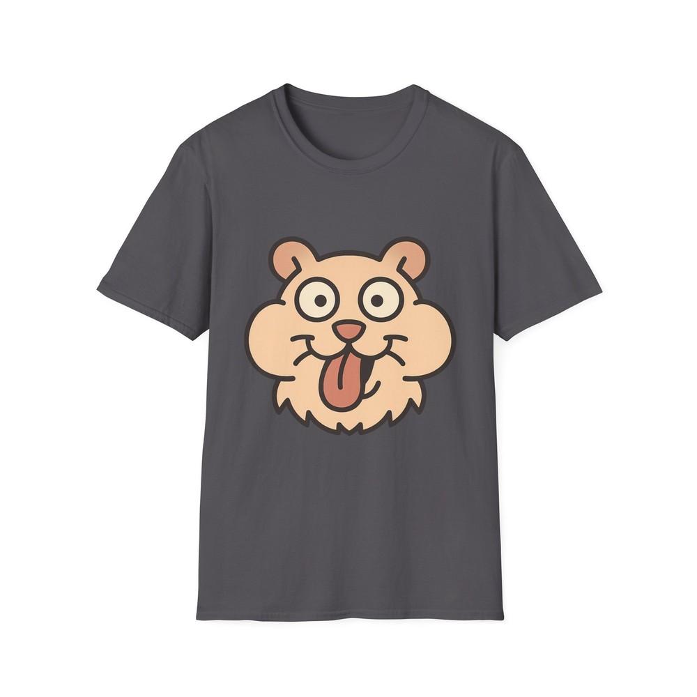

Unisex Softstyle Goofy Hamster Face T-Shirt – Cartoon Shirt, Cute Streetwear 2XL