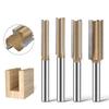 Straight Bit 1/4inch Woodworking Slot Milling 3 Flute Long Router Bit Tool Slotting End Mill Cutter Wood Board