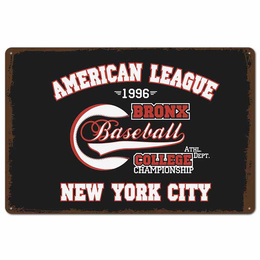 Football Retro Metal Tin Signs Plate Champion New York Shabby Chic Plaque Pub Bar Club Vintage Wall Decor Metal Poster
