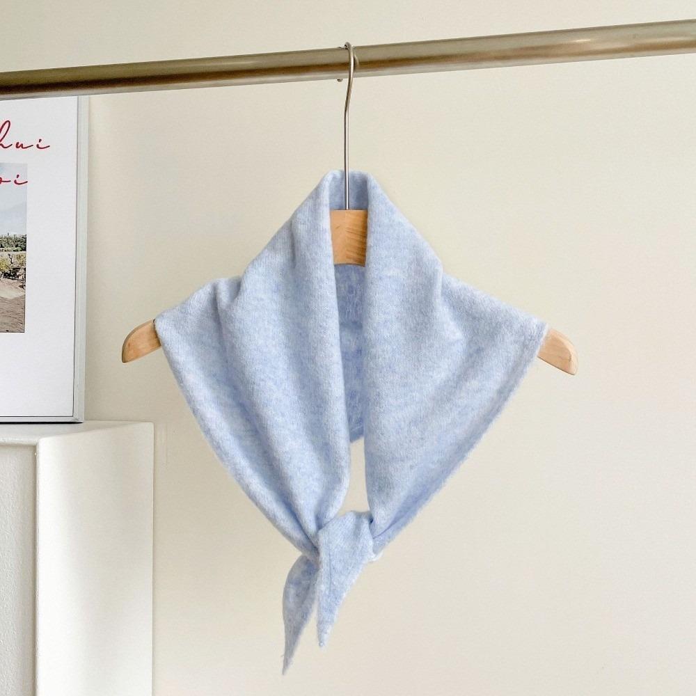 

Multi-functional Knitted Triangular Scarf Solid Color Fake Collar New Neckerchief Gift 6