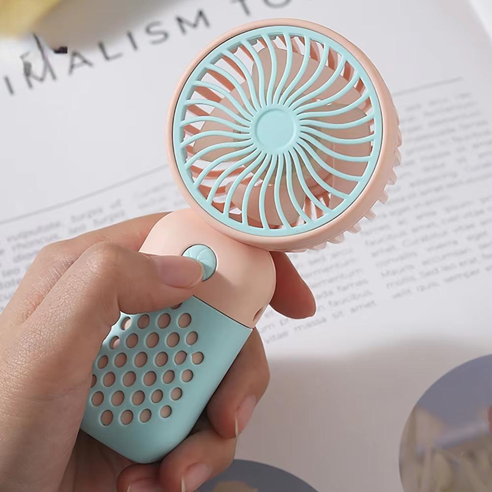 Handheld Light Mini Fan USB Rechargeable Small Electric Fan Student Pocket Portable Fan Mini Multicolor Portable Air Conditioner