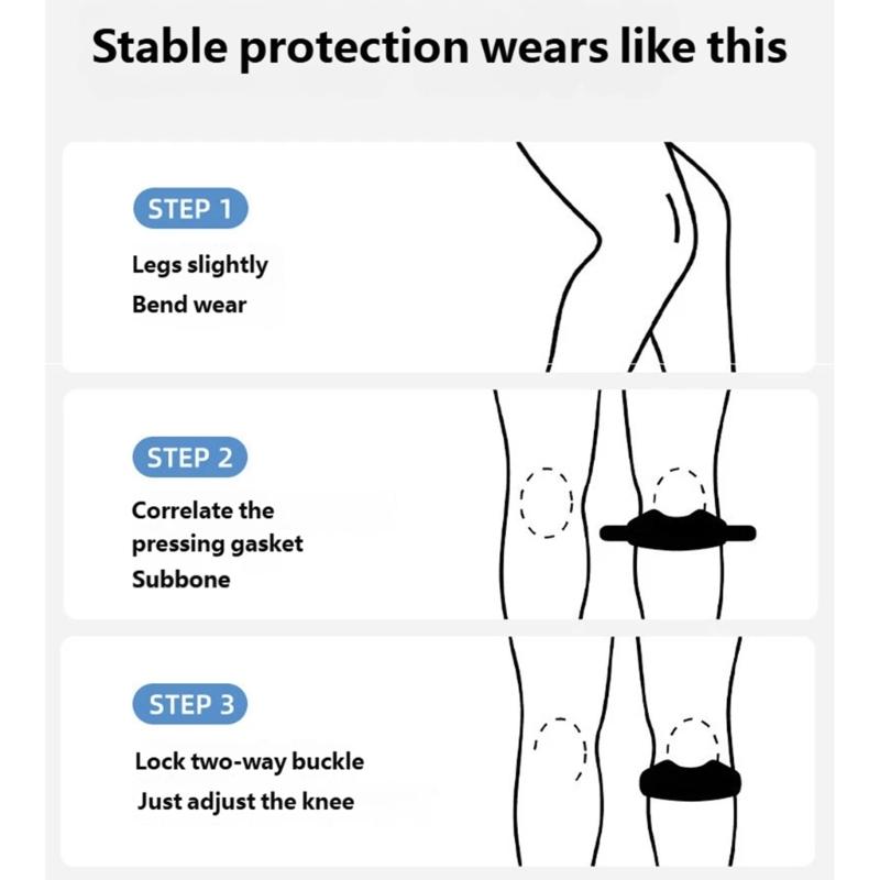 Soft Pressurize Sport Knee Wrap Adjustable Strap Cushions Pressure Knee Pad for Running Basketball And Gym Workouts