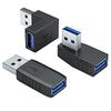 5pcs USB3.0 90 Degree Extension Adapters with Male to Female Connector for Tight Space Installation on Laptops and Vehicles