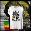 Reggae T-shirt Roots Rock Rasta Flag Jah Rastafari Haile Selassie Rastaman Vibe