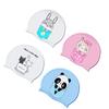 Children's Silicone Waterproof Ear Protection Swimming Cap Boys Girls Cute Cartoon Is Comfortable Does Not Tighten Head