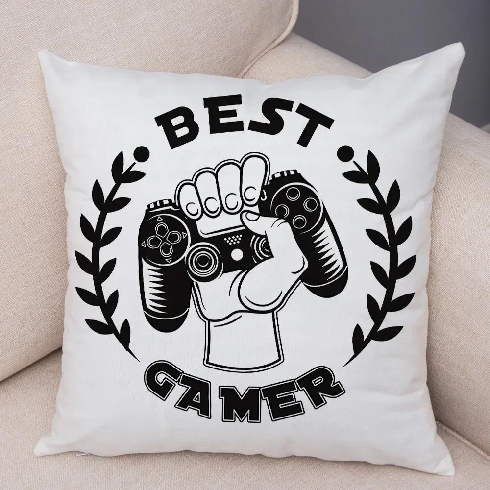 Game Room Decoration  Player Dazzle Handle Series Pillowcase Home  Boys  Bedroom  Cushion Cover Multiple sizes available