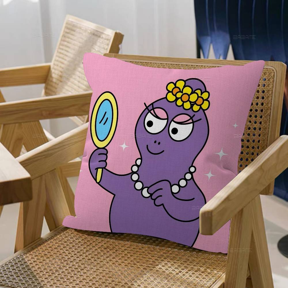 Anime Cartoon B-Barbapapa Pillow Cushion Cover Pillowcase Living Room Sofa Home Decor Customized