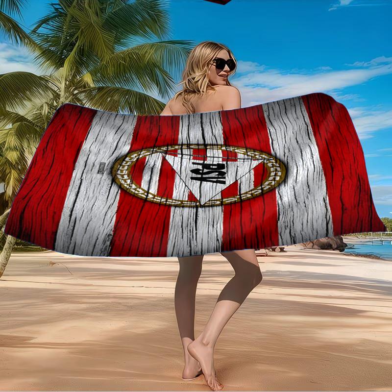 Asciugamano da Spiaggia con Stemma Psv Eindhoven in Microfibra, Leggero e Asciugatura Rapida, per Viaggi Estivi, Piscina, Regalo di Compleanno