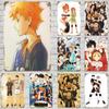 Haikyu Hinata Animation Vintage Metal Tin Signs Posters Decor Retro Metal Plaque Wall Art Decor for Garage Bar