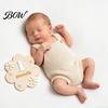 Eco-friendly Baby Photo Props Monthly Milestone Card Sign Wooden Flower Board with 10 Interchangeable Blocks Numbers for Newborn Growth Tracker