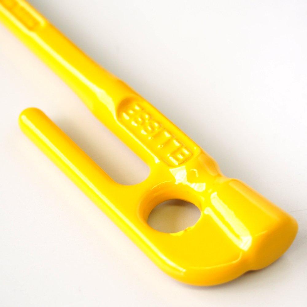 ELLISSE Schmiedenägel, ELLISSE Heringe, 28cm, Gelb Pulverbeschichtet, Set of 8, MK-280YL, Made in Japan