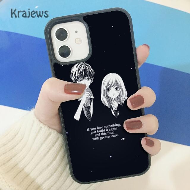 Krajews Ao Haru Fahrt Liebe Weiche Telefon Fall Abdeckung Für iPhone 14 5 SE 6s 7 8 plus X XR XS 11 12 13 pro max Samsung S21 S22 ultra