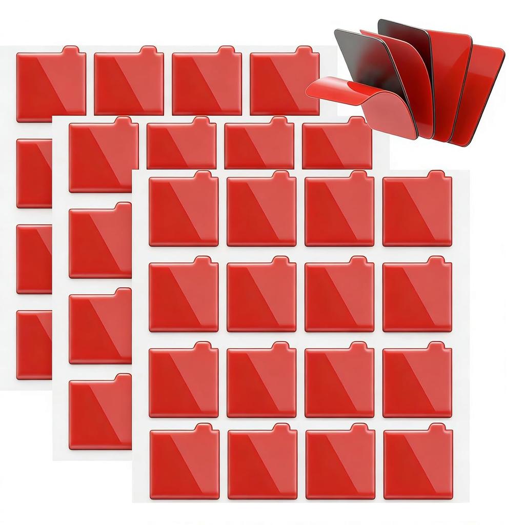 40 PCS Multipurpose VHB Sticky Adhesive Pads Replacement Mounting Tape, Double Sided Tape Heavy Duty, Perfect for Home Decor & Automotive, Includes 4
