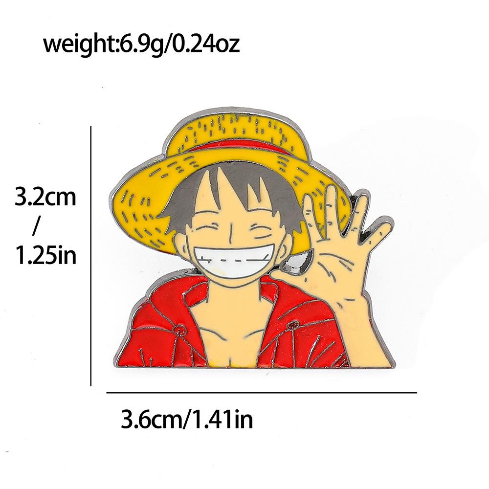 191 Spot ONE PIECE Brooch Riman Metal Badge Luffy Pirates One Piece Pin Accessories