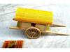 Farmhouse Wooden Miniature Horse-Drawn Carriage and Canopy Cart Decor