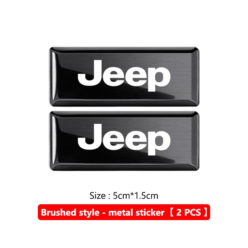 Car Trunk Body Sticker Aluminum Alloy Emblem Auto Stickers For Jeep Compass Renegade Cherokee Wrangler JK Patriot Liberty