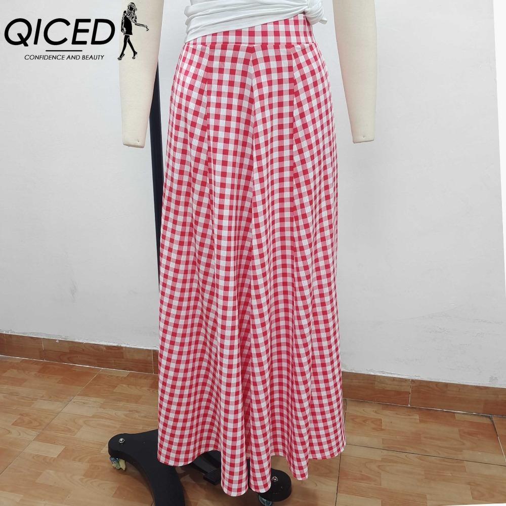 QICED Dámská módní ležérní letní jarní sukně