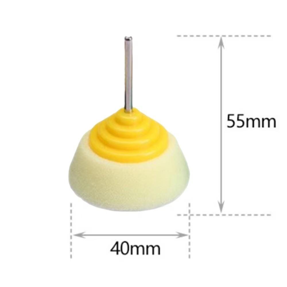 Round Shape Foam Buffing Pad Metal Shank Sponge Polishing Wheel  Cleaning Accessories