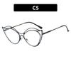 Metal Hollow Cat Eye Anti-blue Light Myopia Glasses Women 2025 New Personalized Vintage Eyeglasses Minus Diopter Eyewear