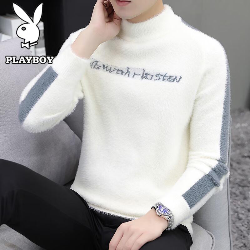 

Playboy Men s Casual Warm Round Neck Pullover Sweater 2XL
