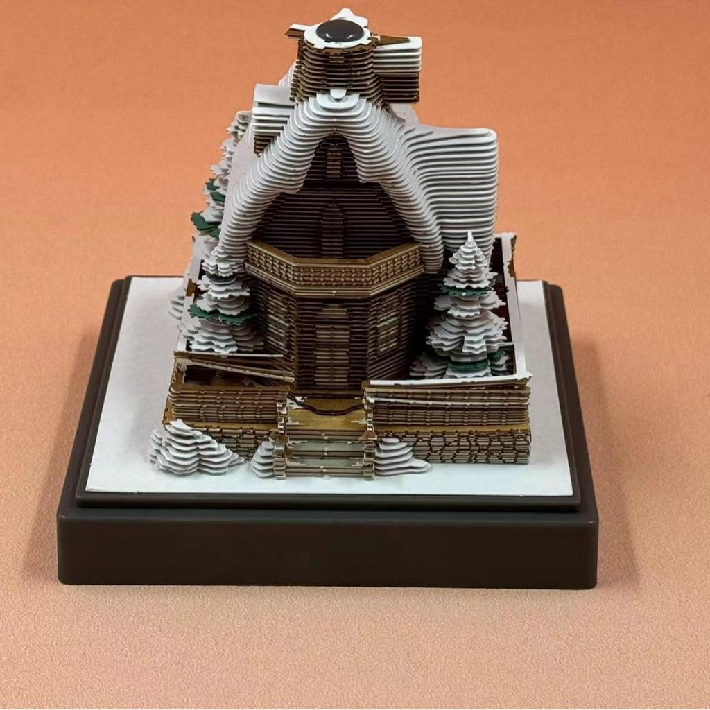 3D Stereoscopic Sticky Note Sculpture 2026 Calendar: Creative Tear-off Convenience Pad and Desktop Ornament