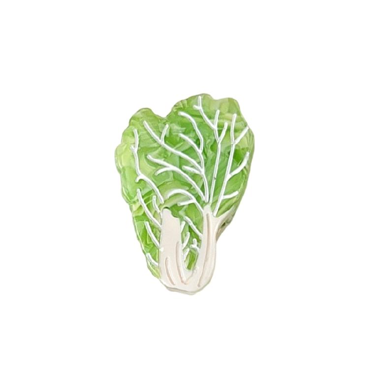 

Contemporary Garden Themed Hair Clip Acrylic Hair Accessories Decorative Barrettes For Ponytails Bang Daily Styling светло-зеленый