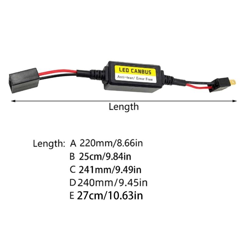 LED Headlight Load Resistors Lightweight Load Resistor Set Simple Installation