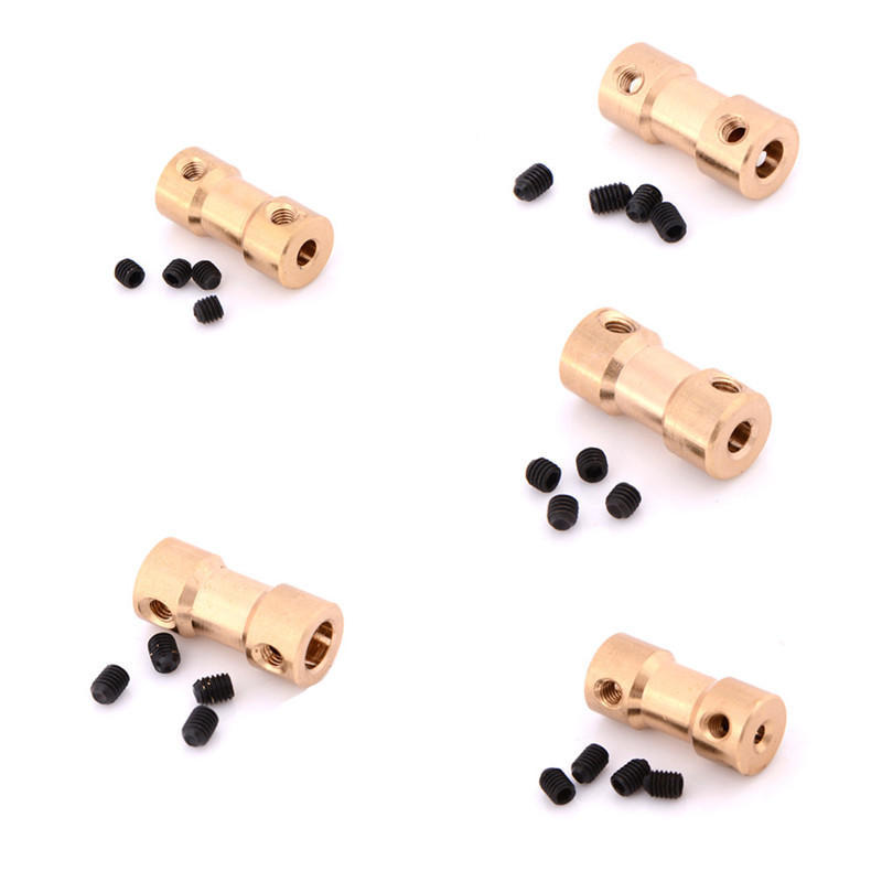 Neu 2/3/3.17/4/5Mm Motor Kupfer Welle Kupplung Koppler Stecker Hülse Adapter