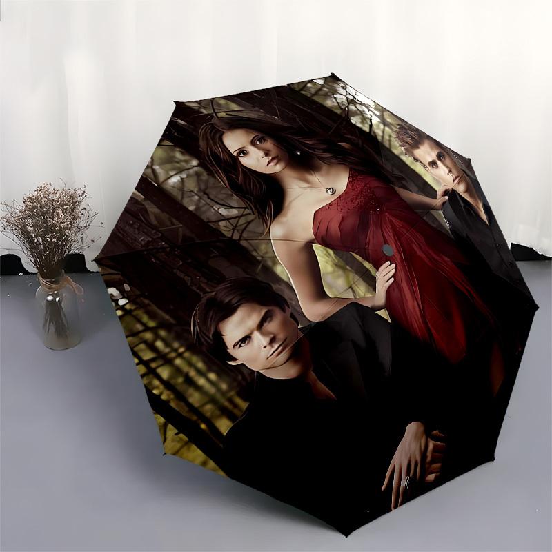Vampire, Twilight Automatic Opening and Closing, 8 Rib Structure Portable Umbrella, Suitable for Men and Women In All Seasons Perfect Gift
