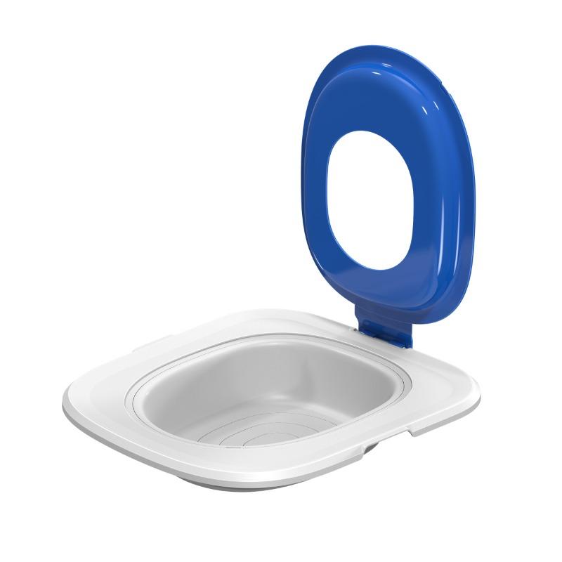 

Sitting Pet Cat Toilet Trainer Guide Reusable Cat Toilet Training Sand Tray Environmentally Squatting Dog Pets Potty Supplies синий