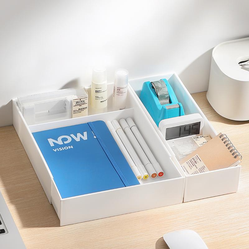 Pull-out Cabinet Organizer Kitchen Sliding Cabinet Basket Organizer  Retractable Drawer Dividers Plastic Cosmetic Storage Box